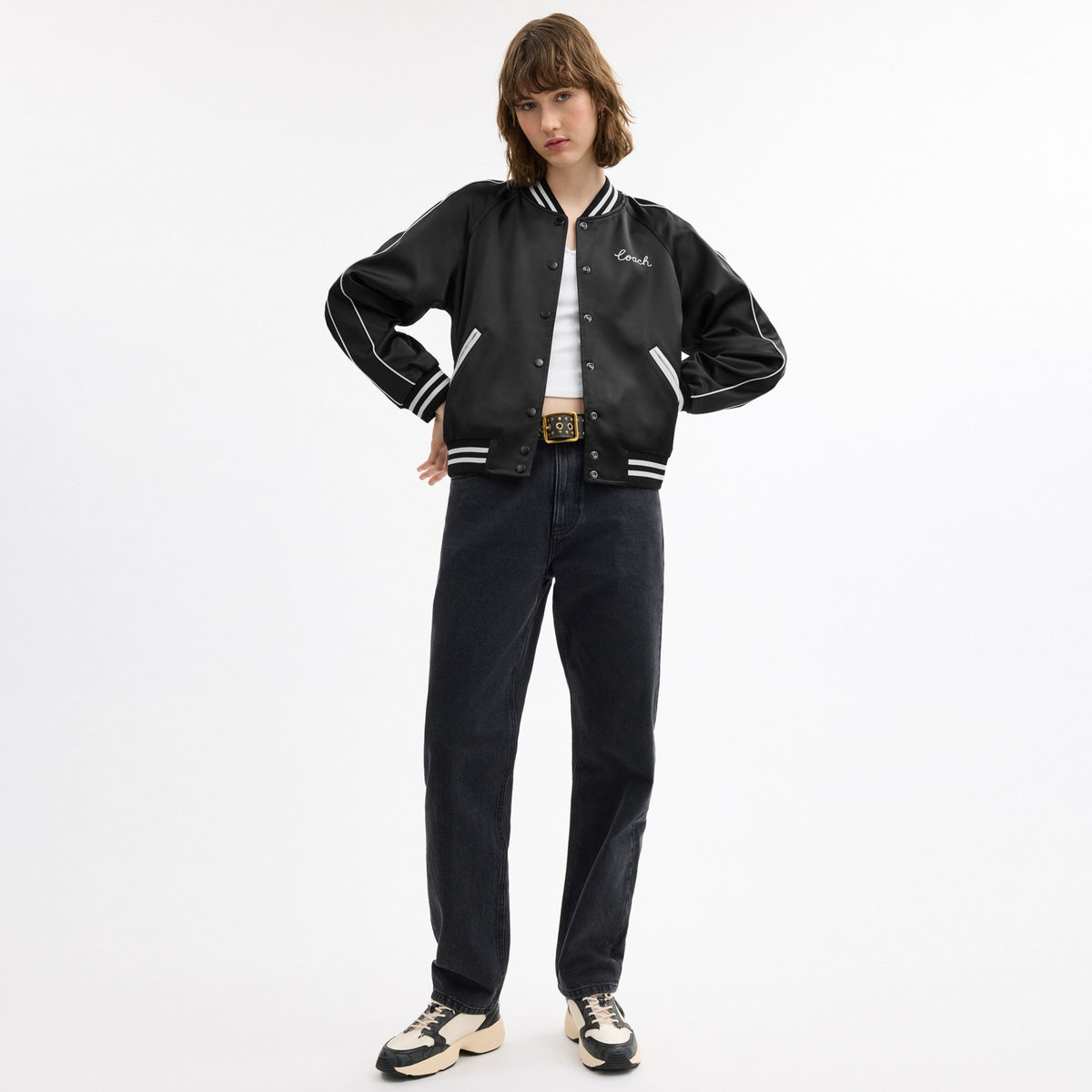 Reversible Signature Souvenir Varsity Jacket
