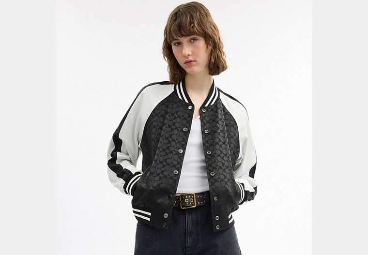 Reversible Signature Souvenir Varsity Jacket