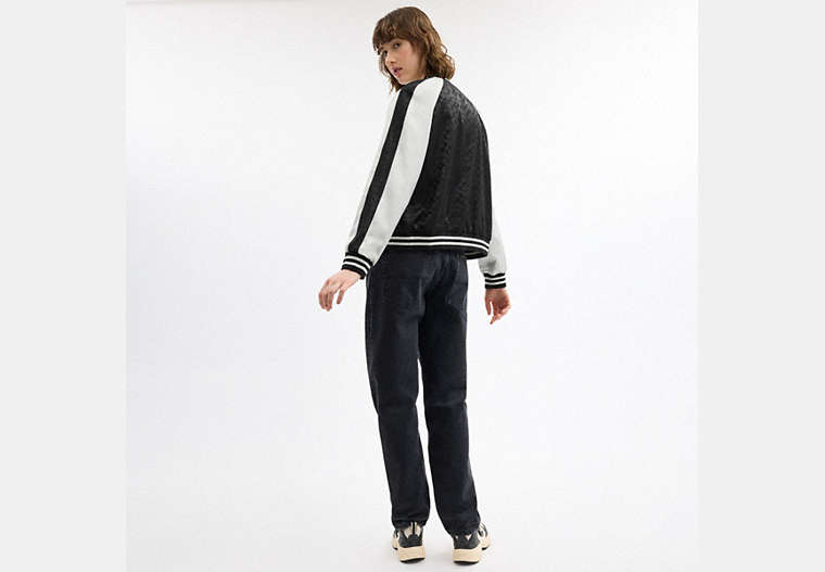 Reversible Signature Souvenir Varsity Jacket