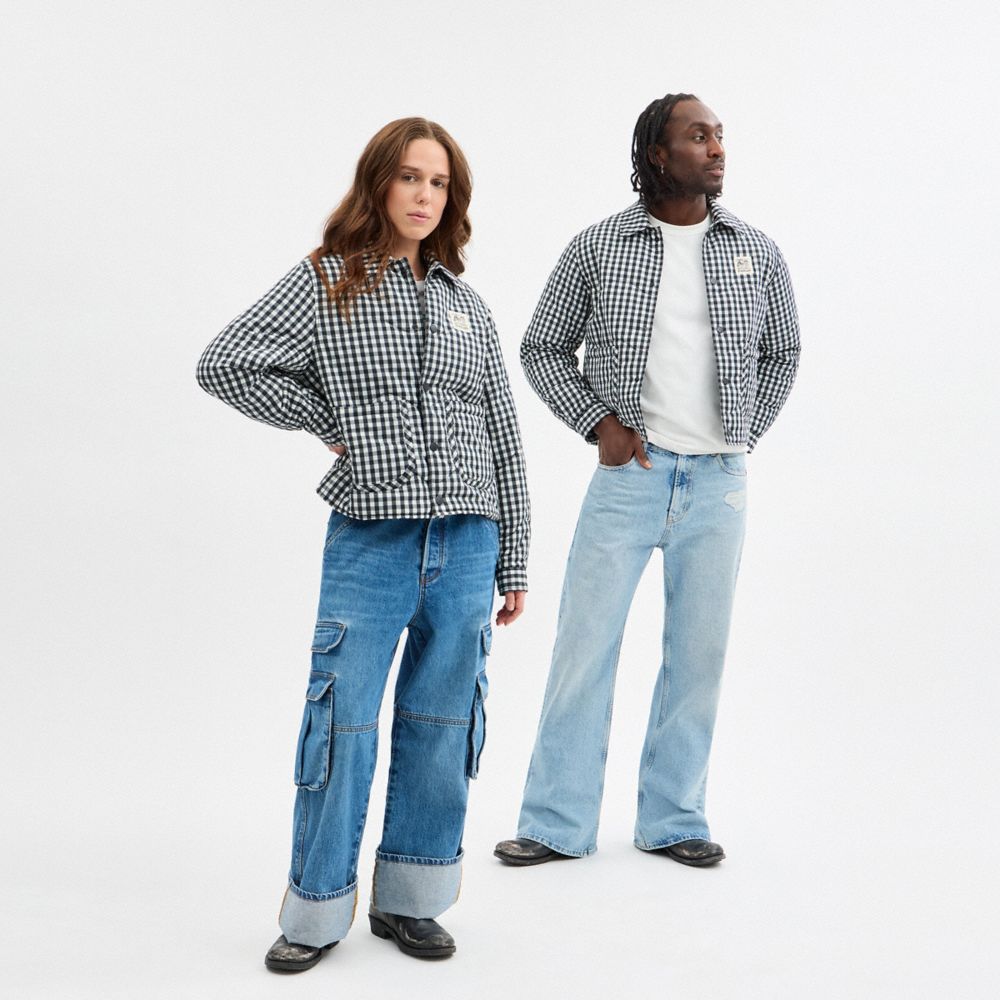Coachtopia Loop Gingham Quilted Jacket