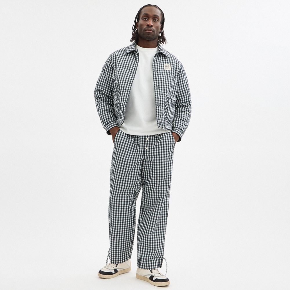 Coachtopia Loop Gingham Quilted Jacket