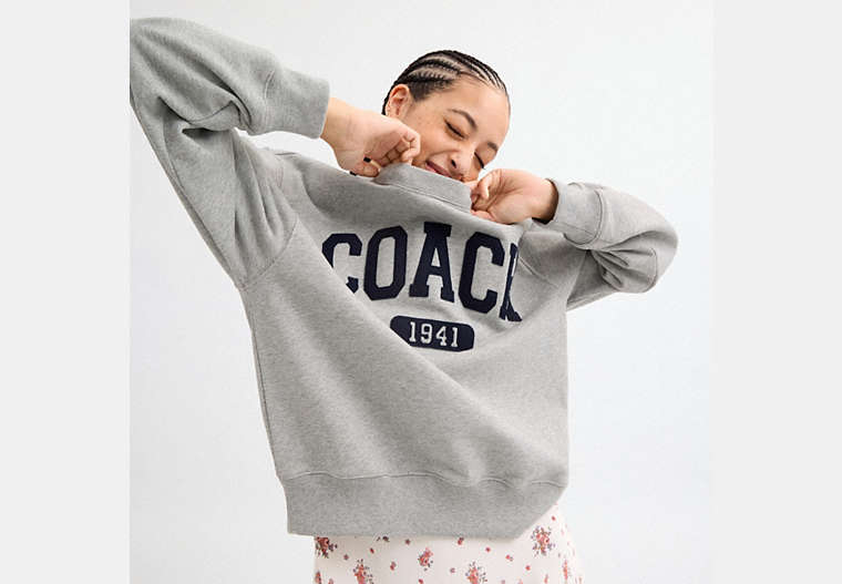 Sporty Boyfriend Crewneck Sweatshirt