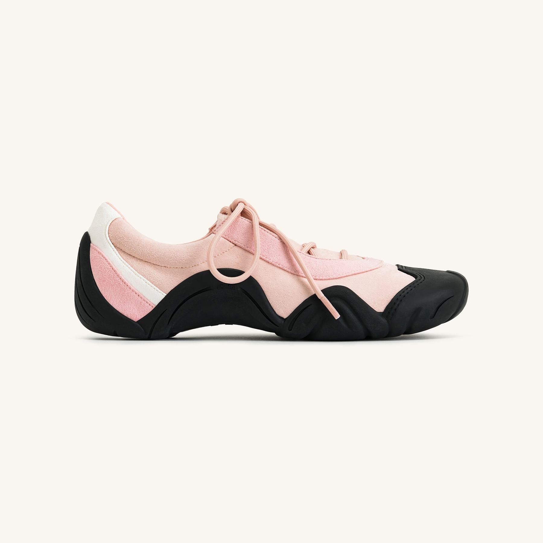 Caitlin Lace-up Ballerina Sneakers - Pink