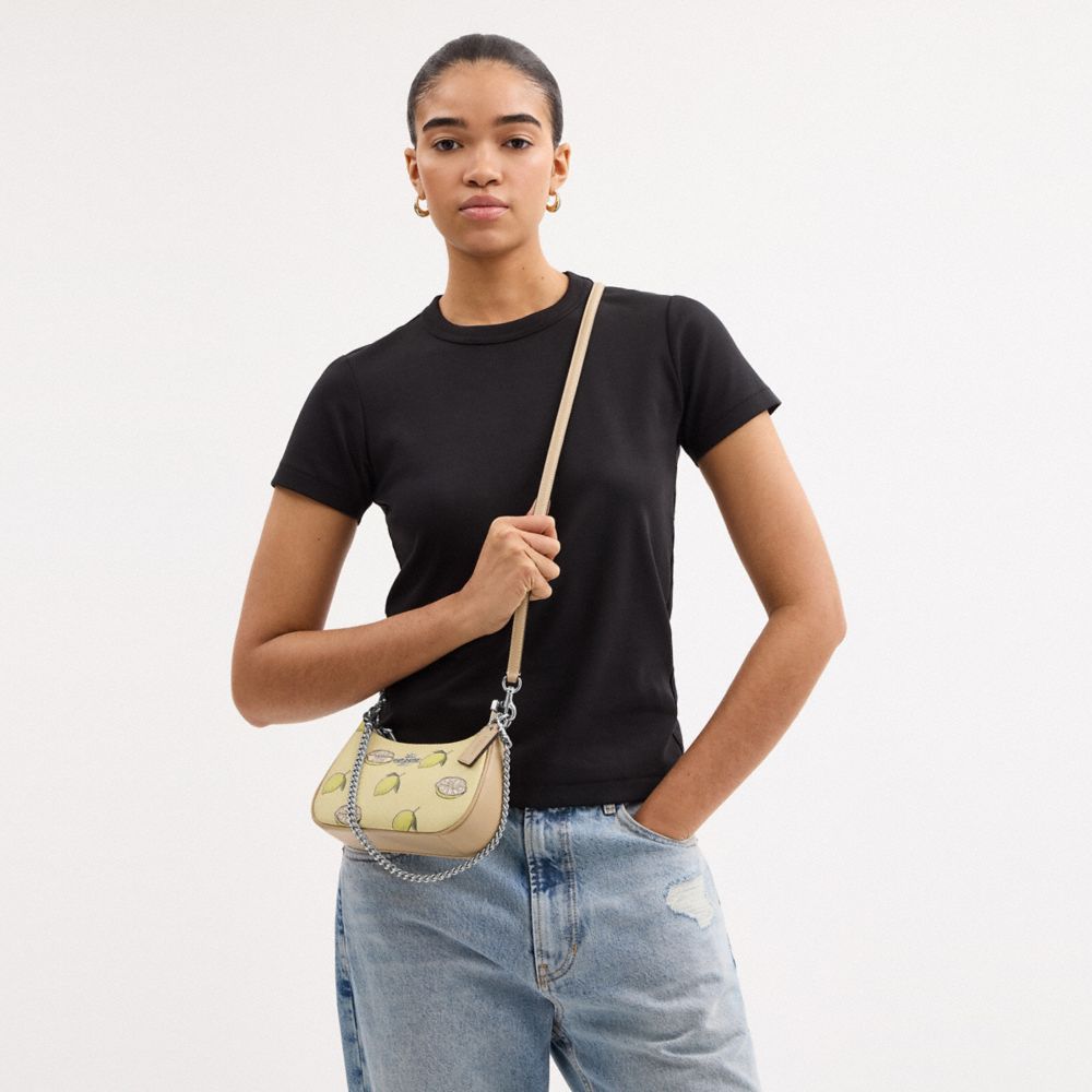 Teri Mini Crossbody Bag With Lemon Print