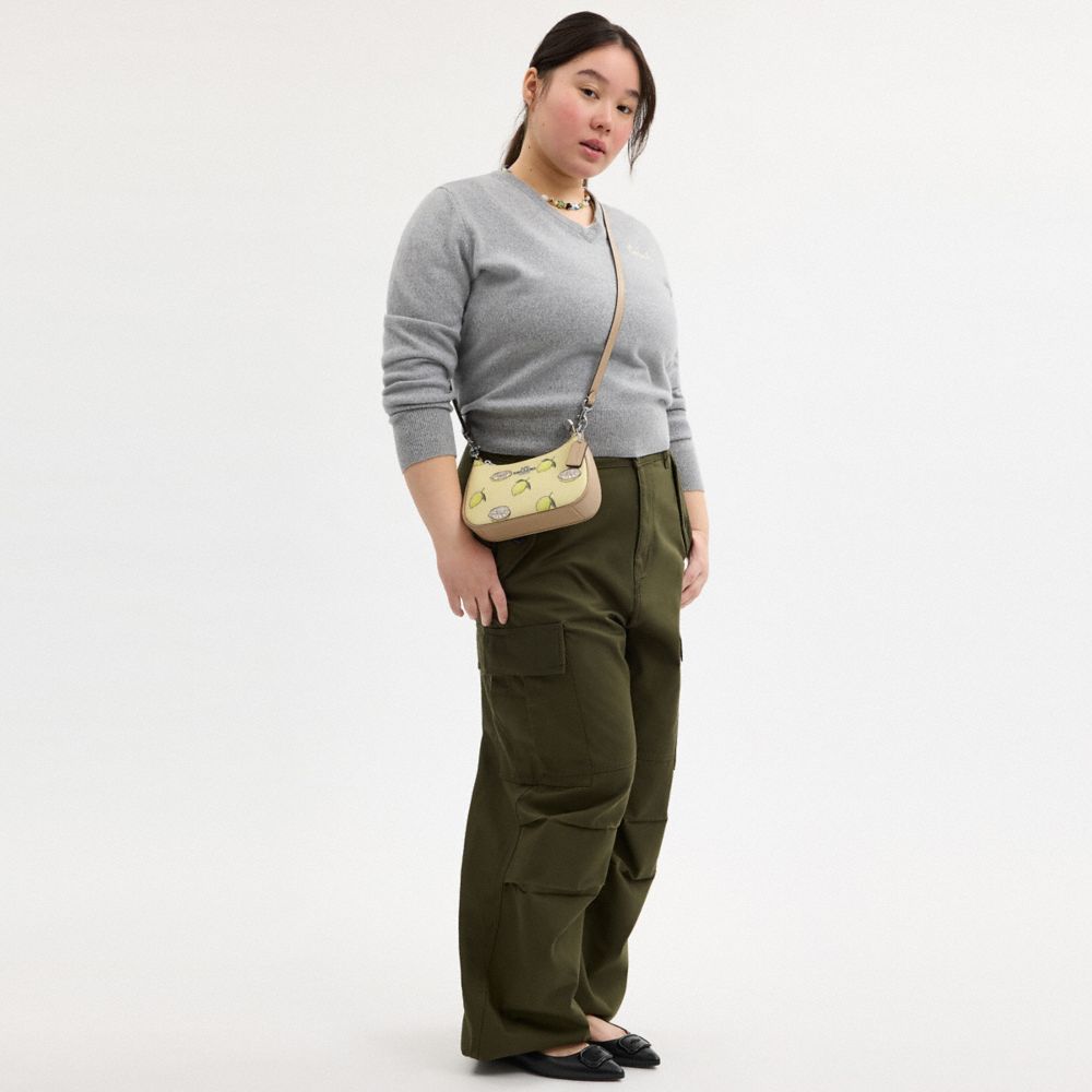 Teri Mini Crossbody Bag With Lemon Print