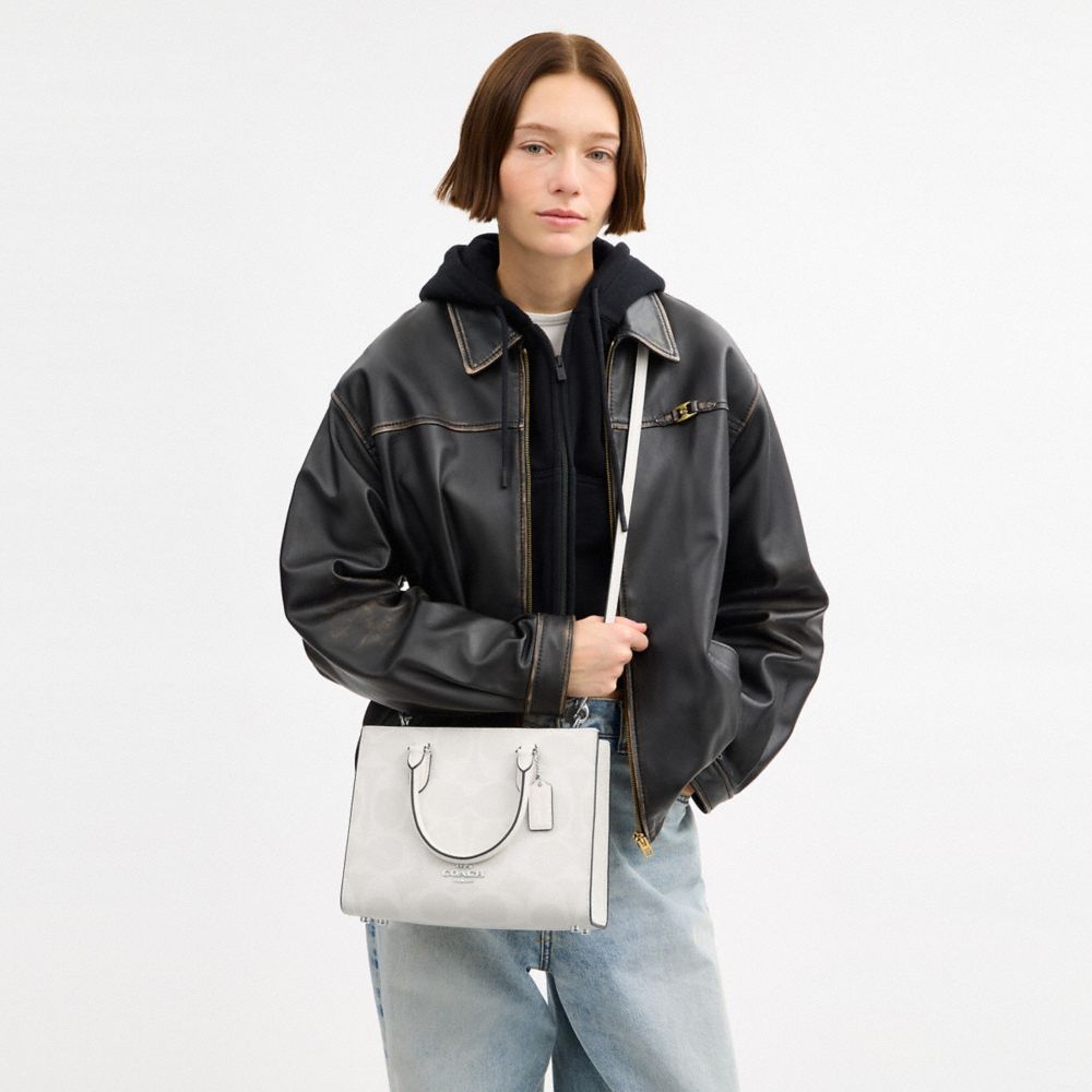 Maggie Small Tote Bag In Signature Canvas