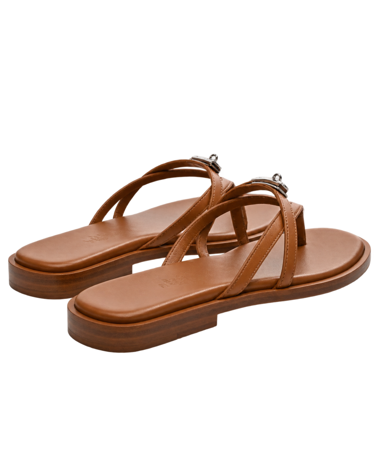 Calfskin Miss Sandals 36 Naturel
