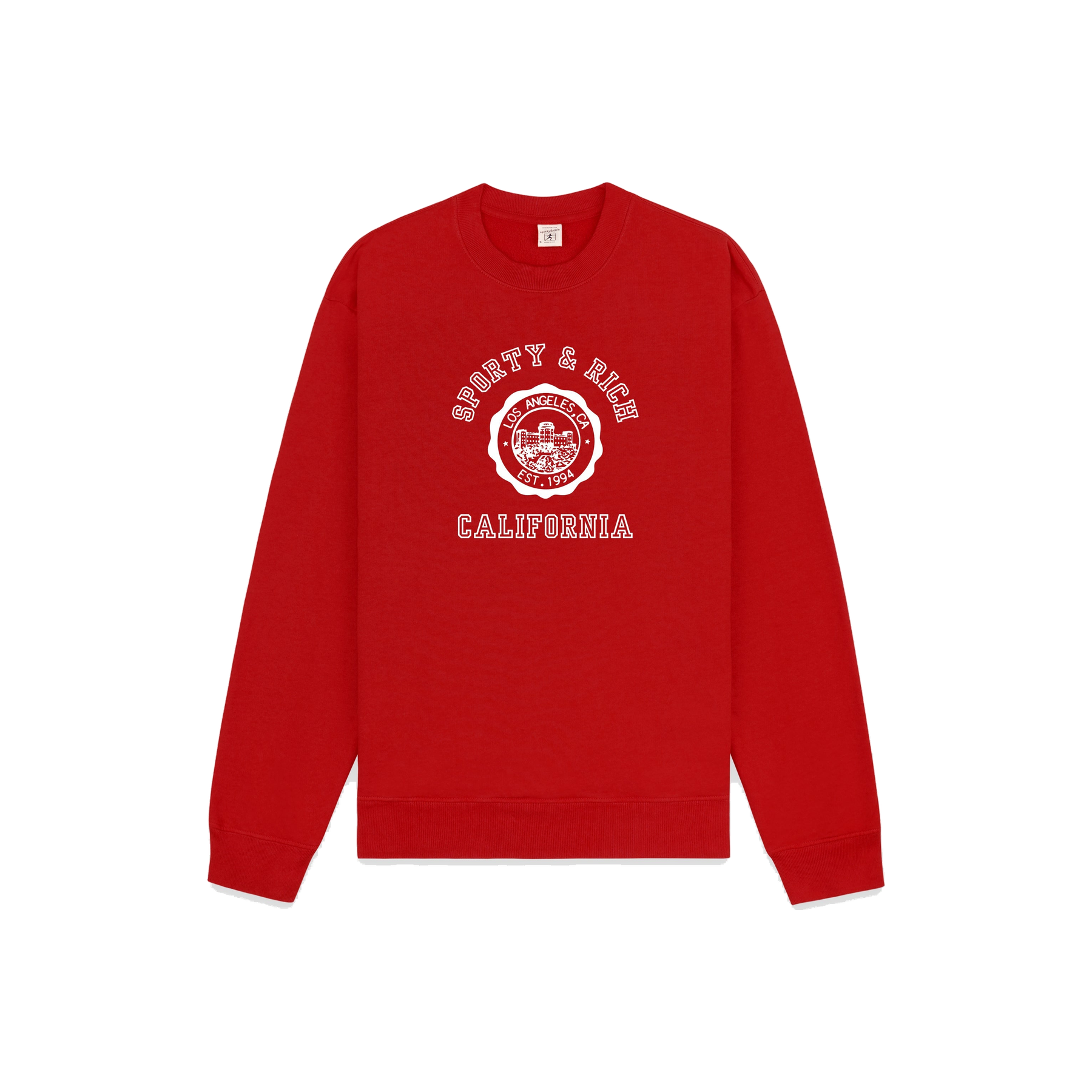 California Emblem Crewneck - Ruby/White
