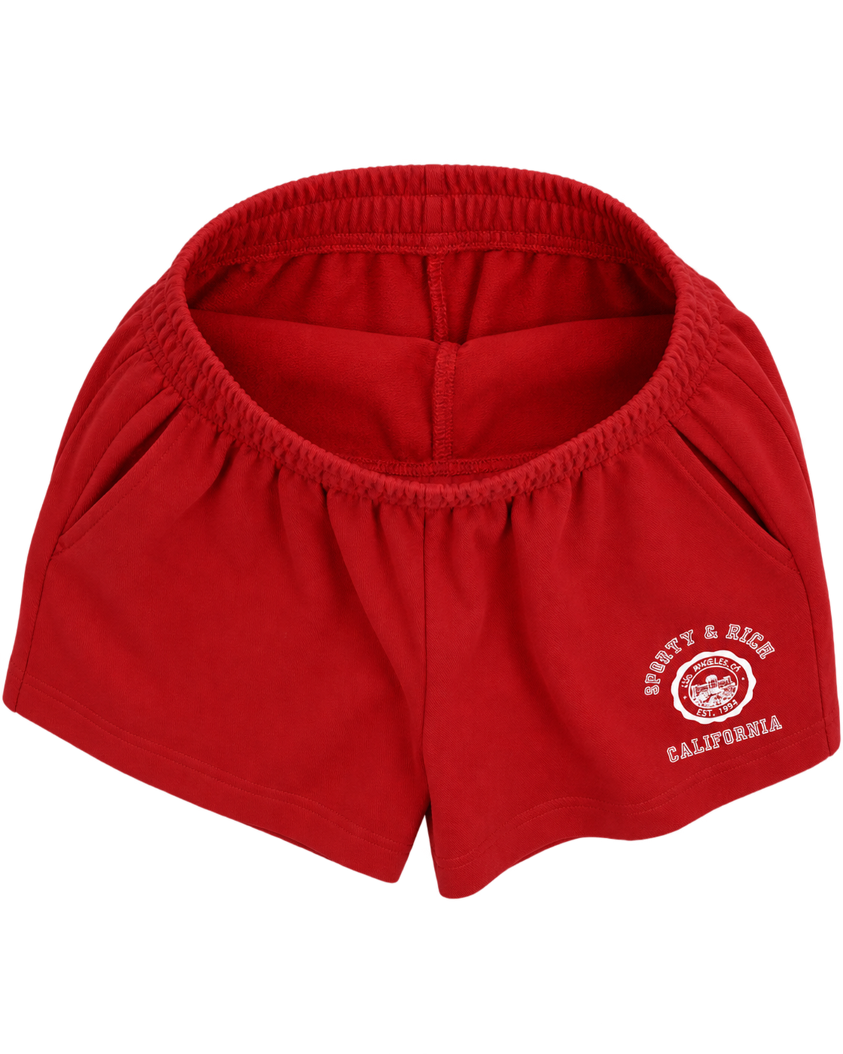California Emblem Disco Short - Ruby/White