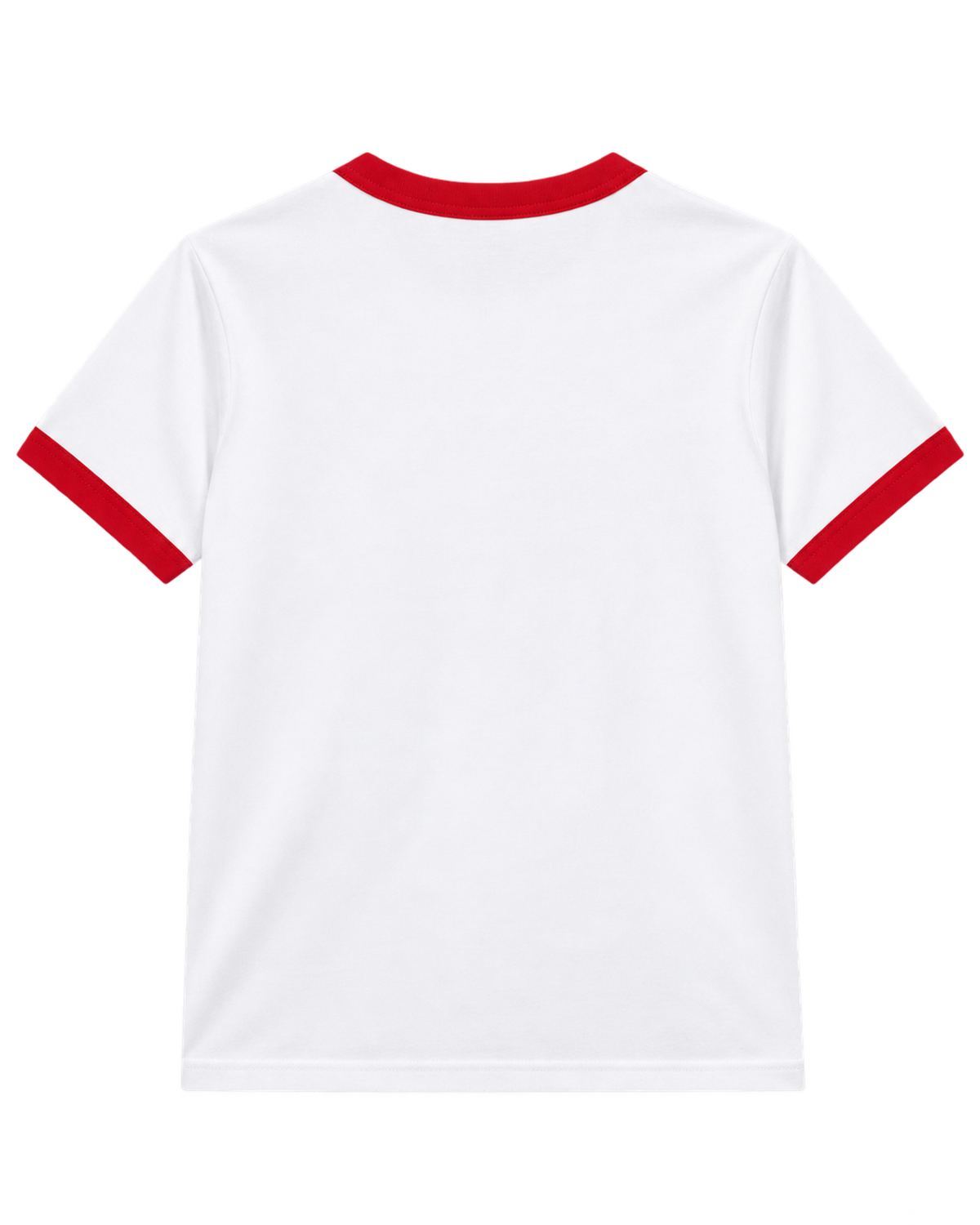 California Emblem Ringer Tee - White/Ruby
