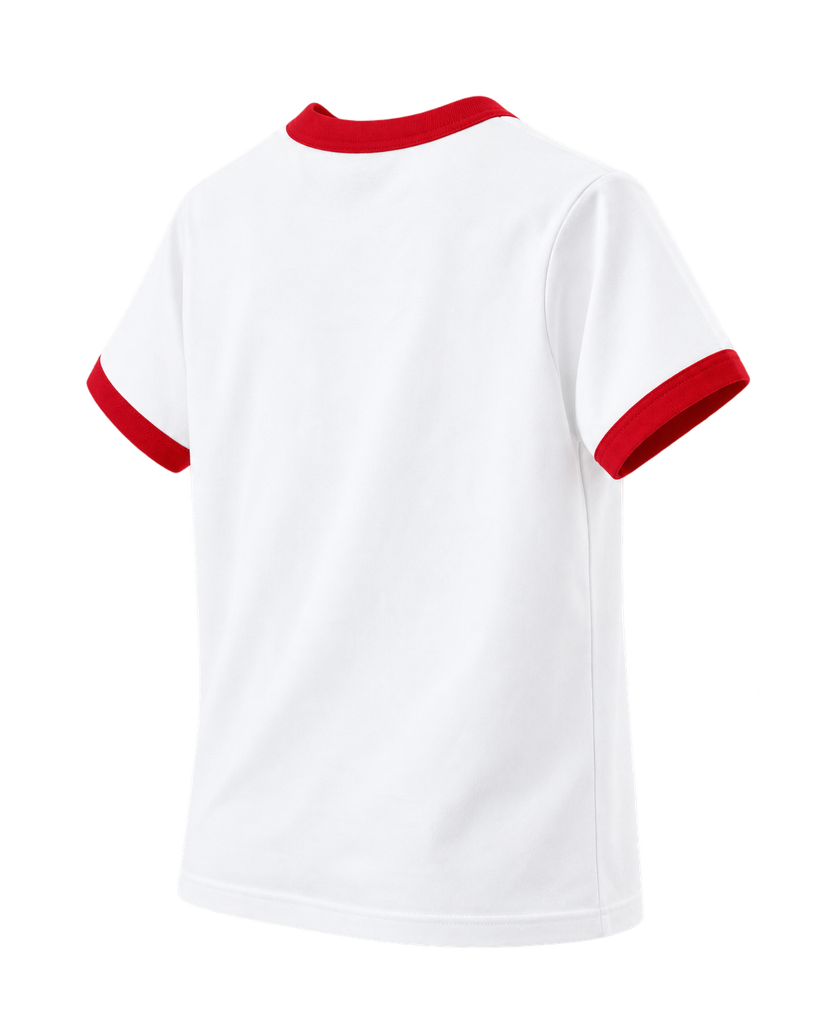 California Emblem Ringer Tee - White/Ruby