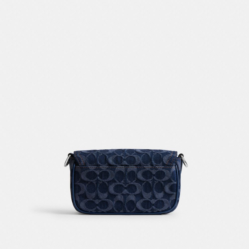 Charter Flap Crossbody Bag 18 In Signature Denim