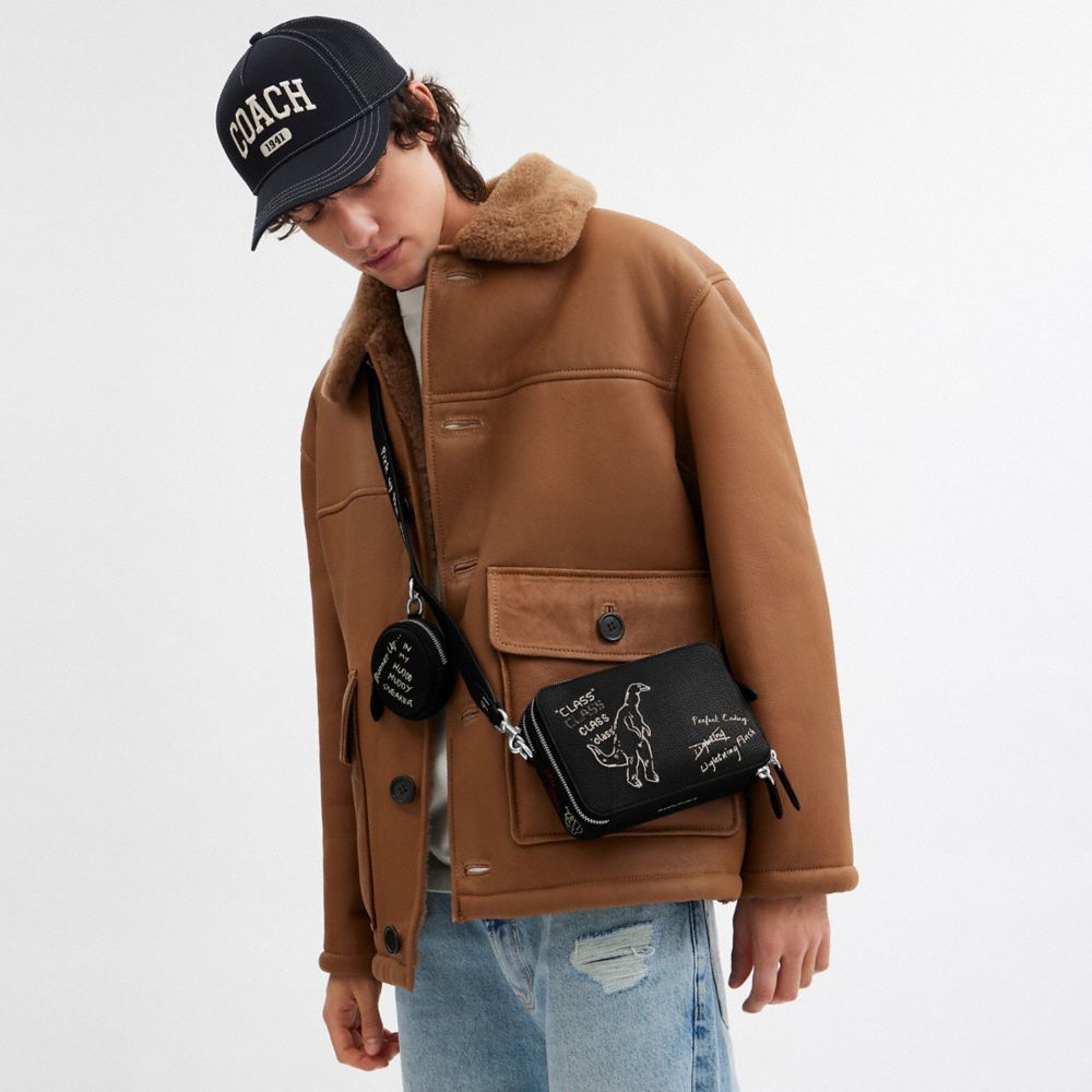 Charter Crossbody Bag 19 With Sketch Print