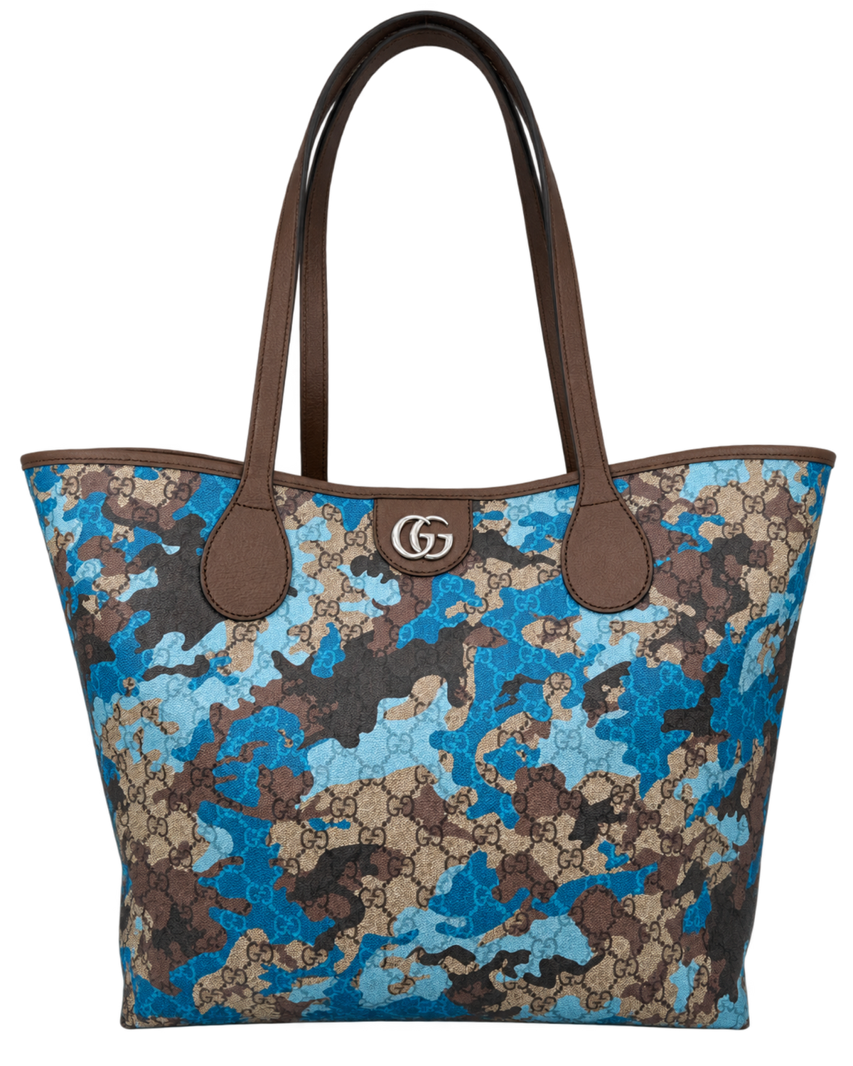 Camouflage Large GG Supreme Canvas Tote Bag