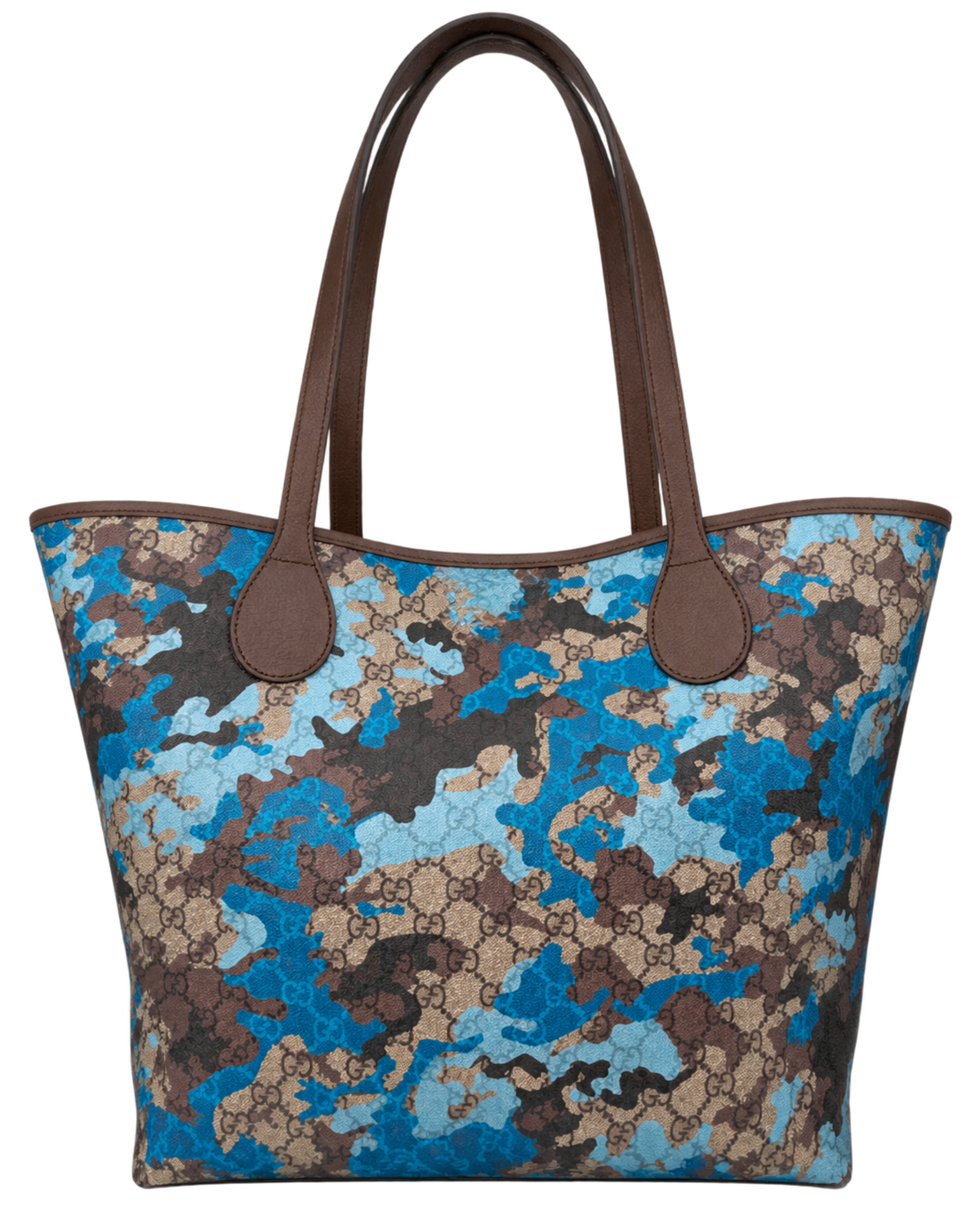 Camouflage Large GG Supreme Canvas Tote Bag