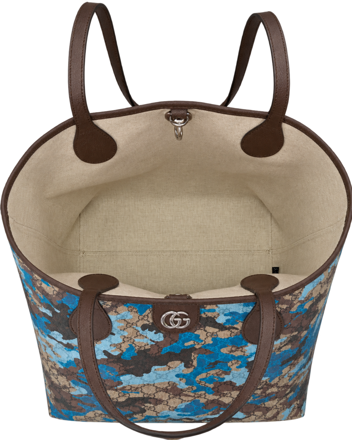 Camouflage Large GG Supreme Canvas Tote Bag