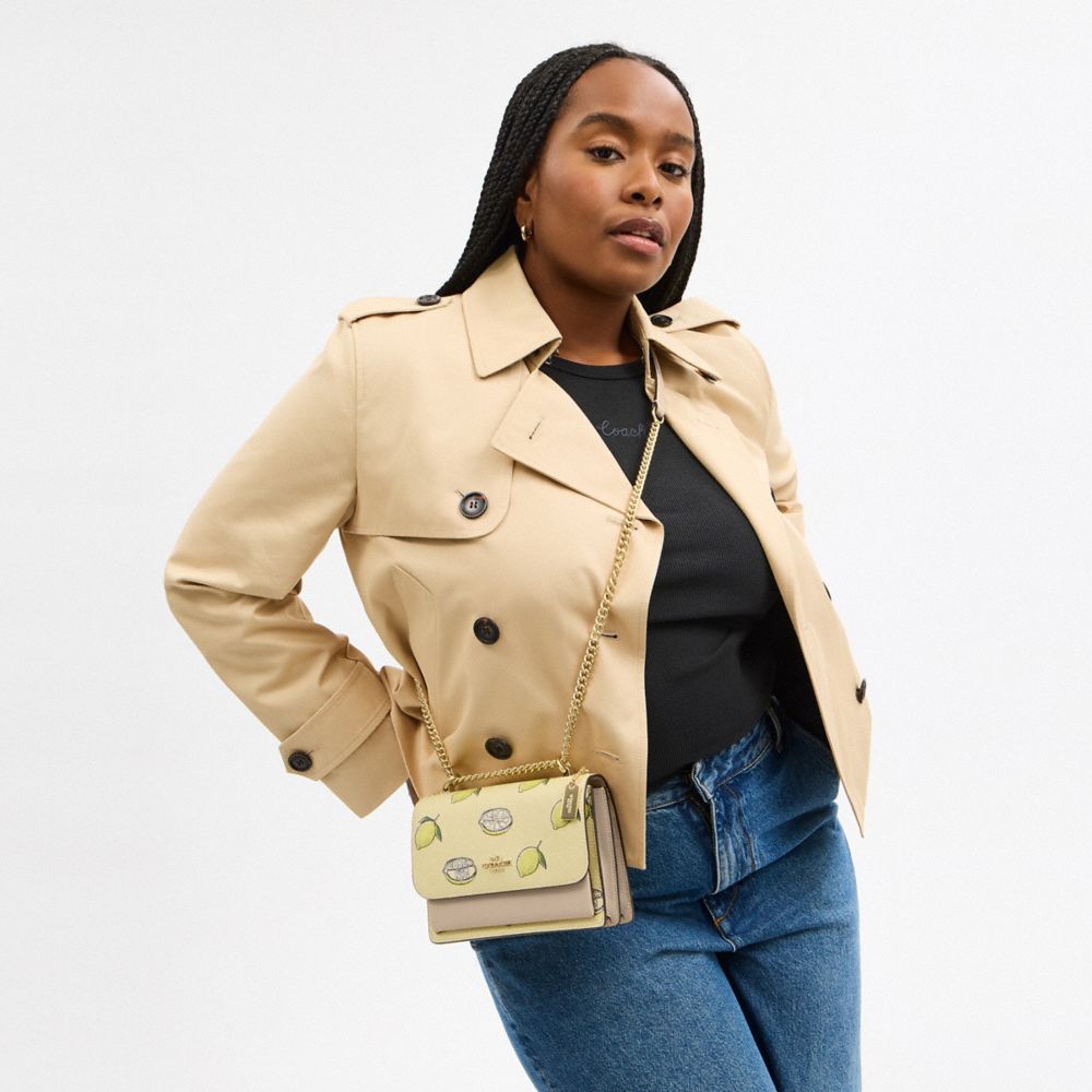 Mini Klare Crossbody Bag With Lemon Print