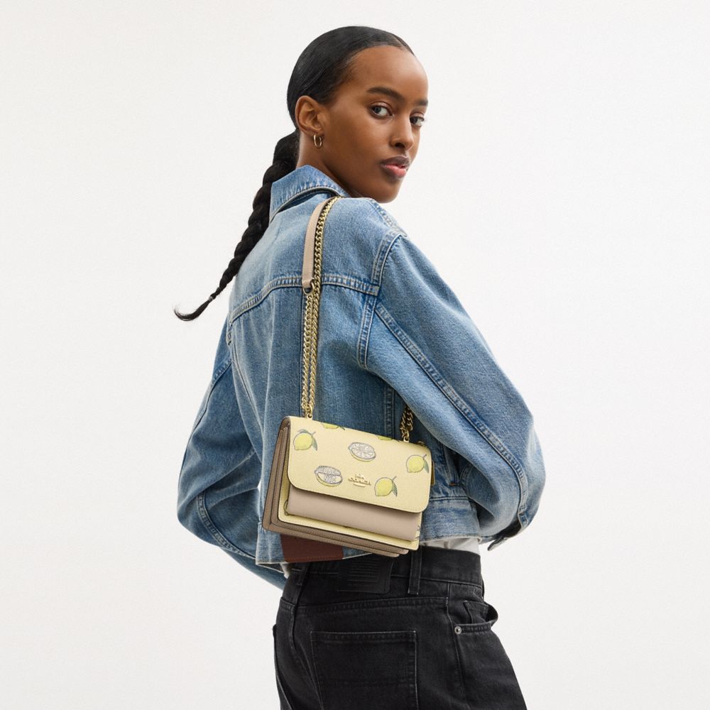 Mini Klare Crossbody Bag With Lemon Print
