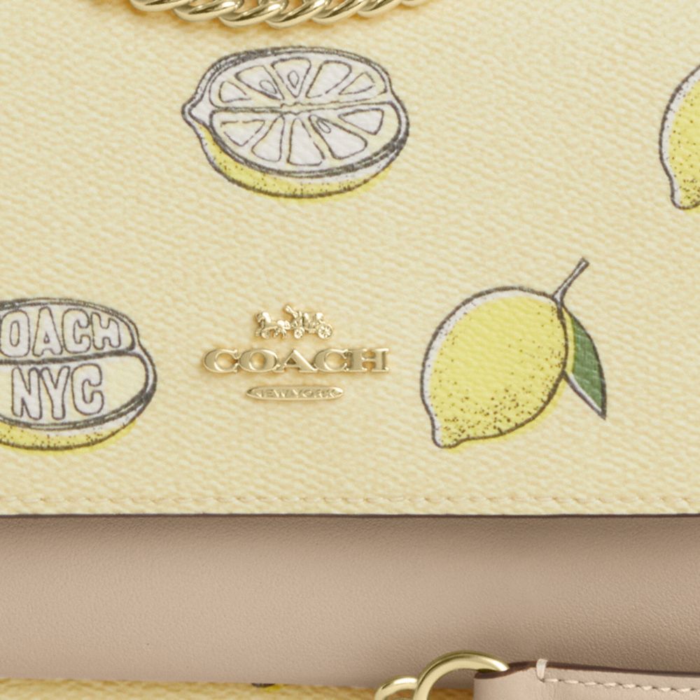 Mini Klare Crossbody Bag With Lemon Print