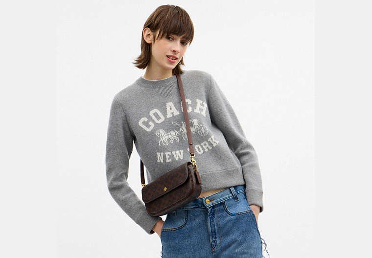 Brook Flap Chain Bag In Signature Canvas