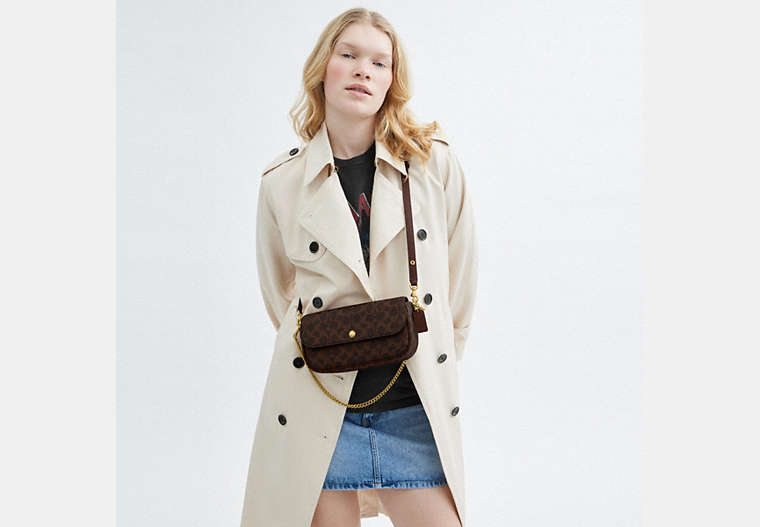 Brook Flap Chain Bag In Signature Canvas