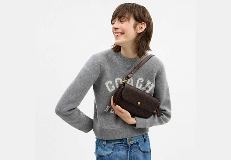 Brook Flap Chain Bag In Signature Canvas