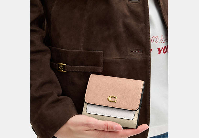 Mila Small Flap Wallet In Colorblock