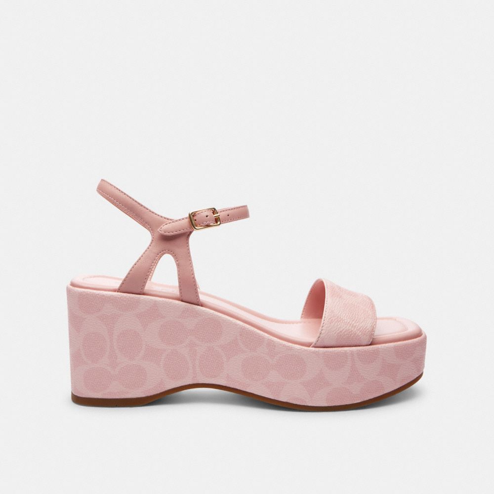 Gale Wedge Sandal In Signature Canvas