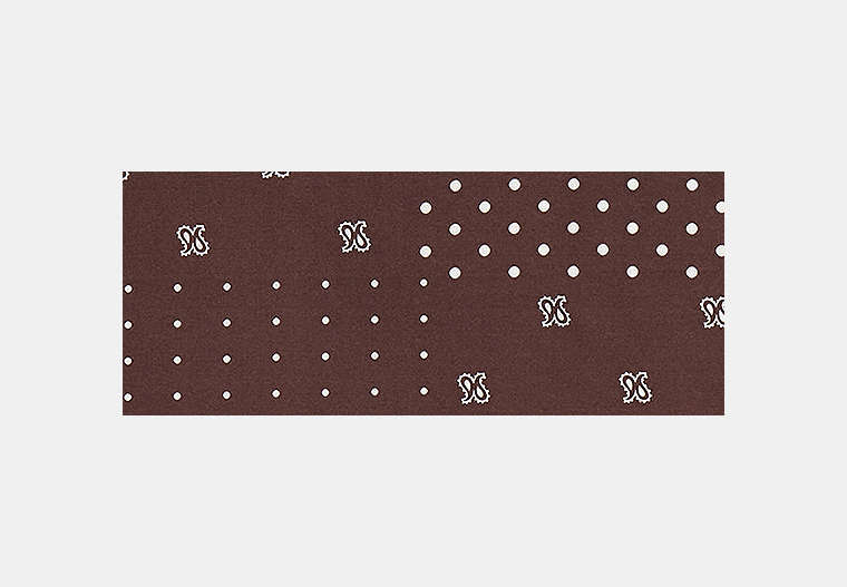 Horse And Carriage Dot Print Silk Bandana