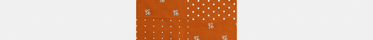 Horse And Carriage Dot Print Silk Bandana