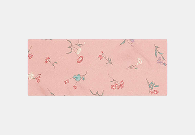 Tossed Floral Print Silk Diamond Scarf