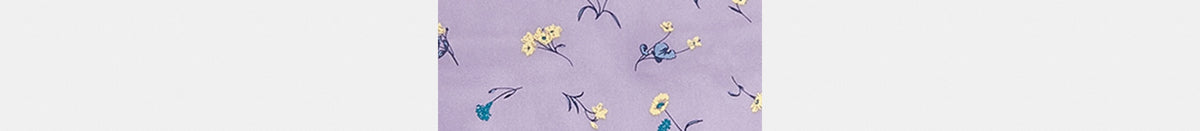 Tossed Floral Print Silk Diamond Scarf