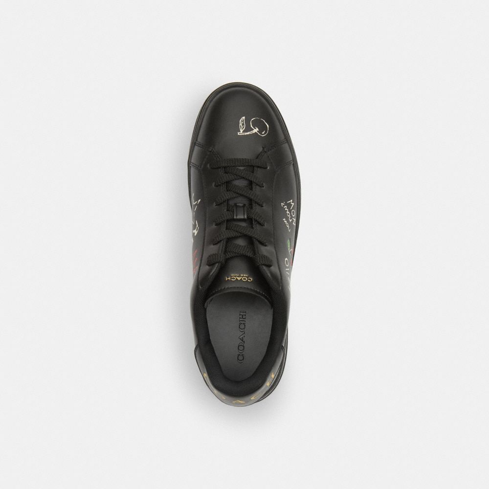 High Line Sneaker With Sketch Print