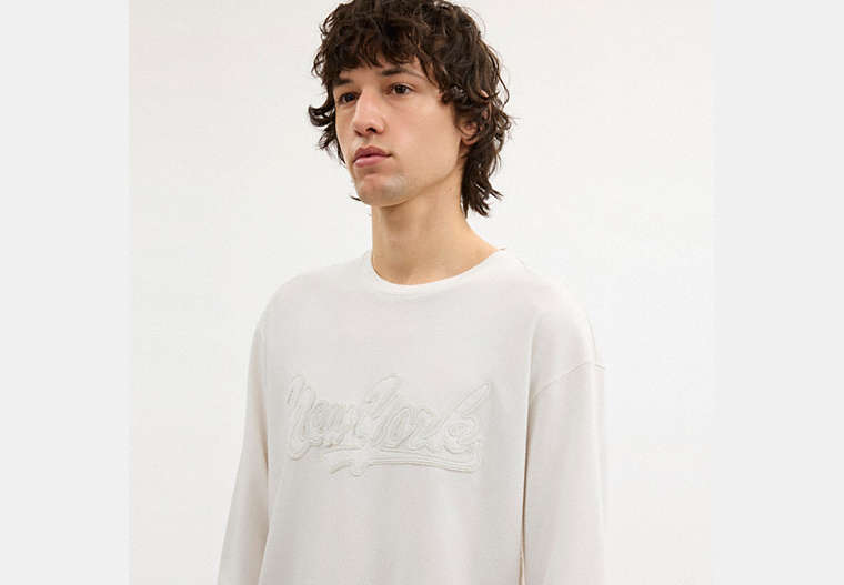 New York Long Sleeve T-Shirt In Organic Cotton