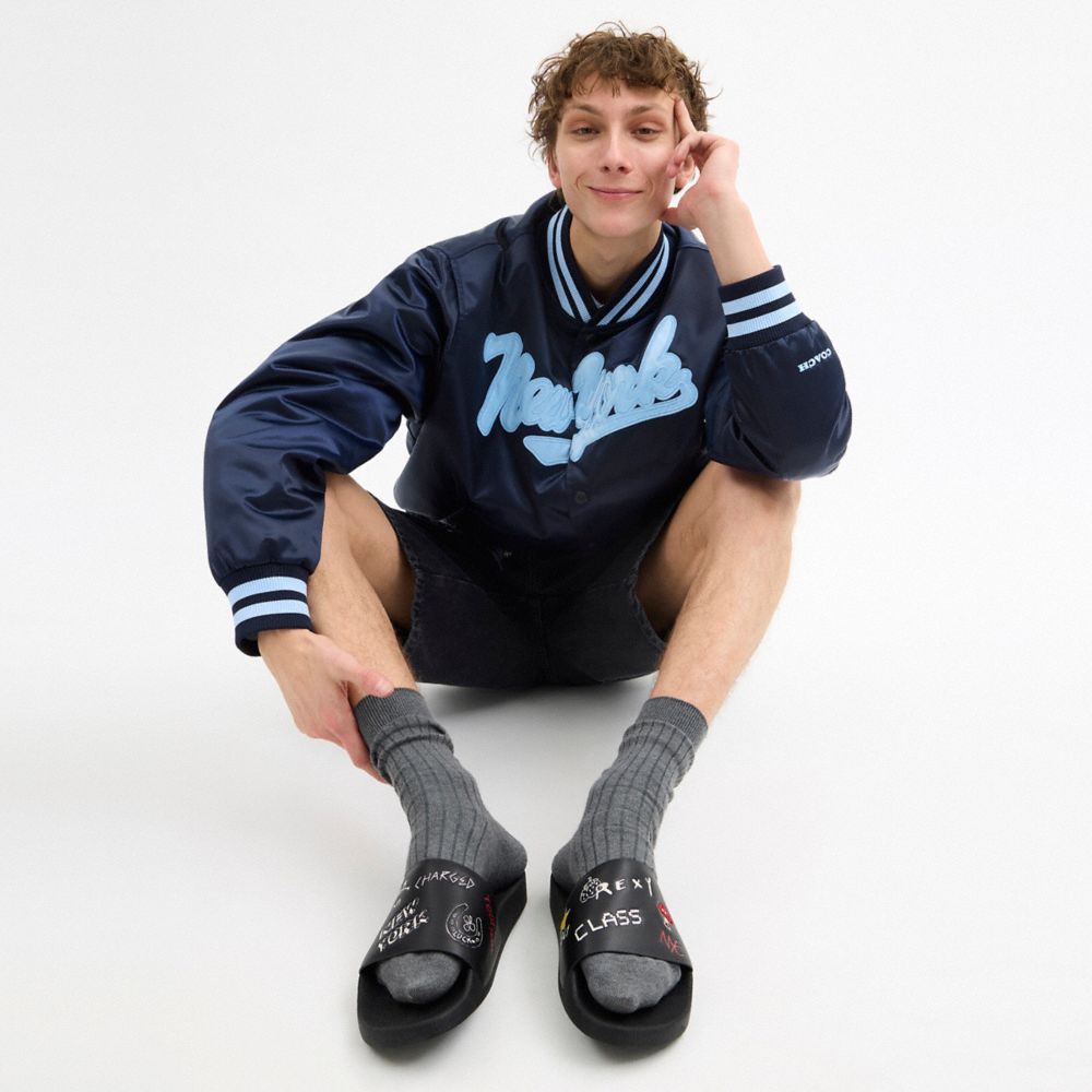 Pool Slide With Sketch Print