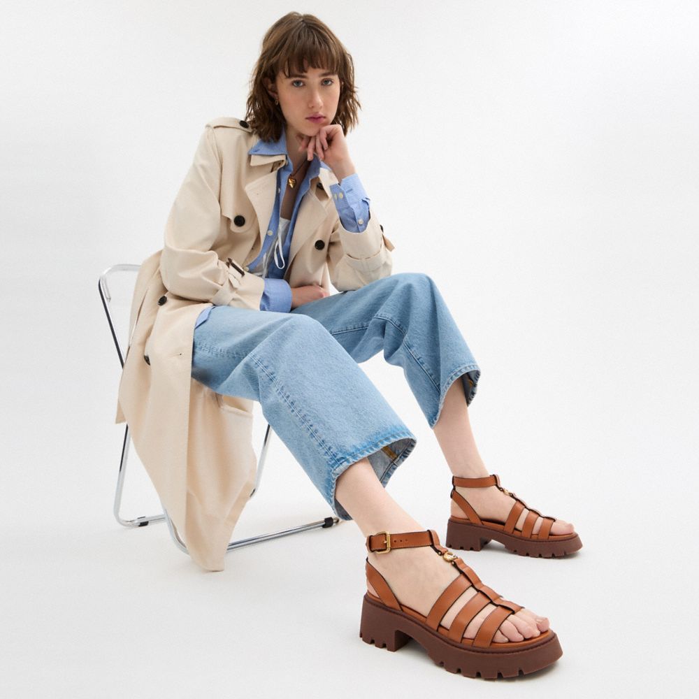 Sculpted C Platform Fisherman Sandal