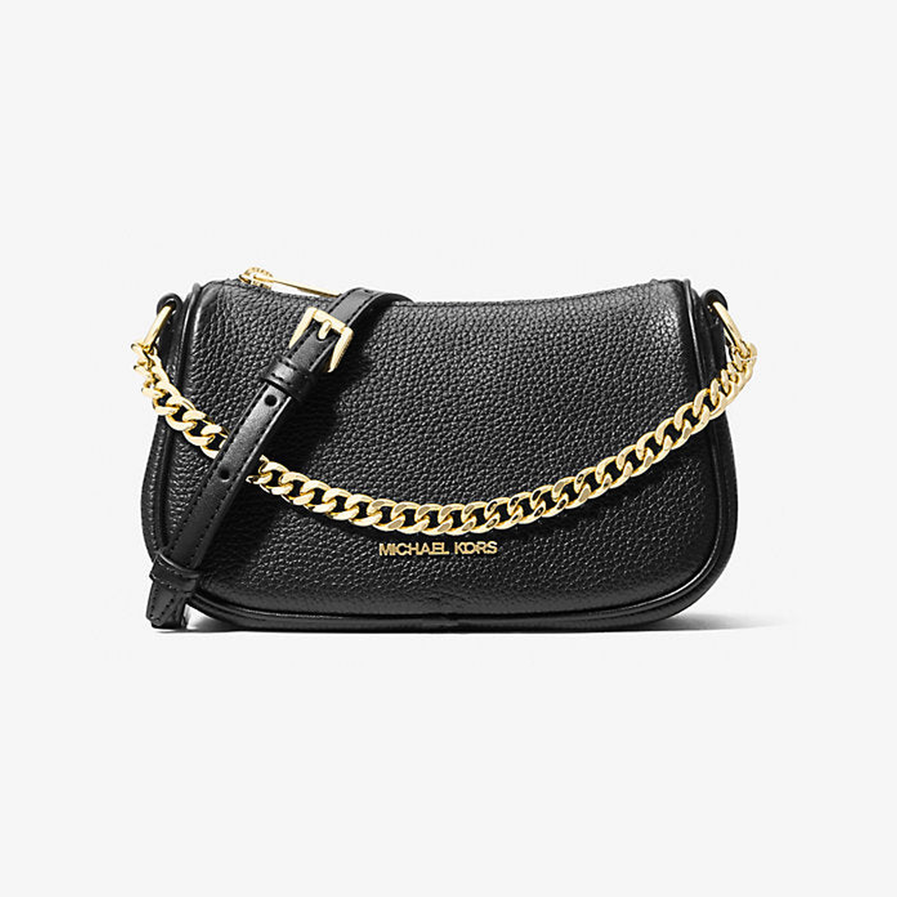 Carmela Small Pebbled Leather Convertible Crossbody Bag