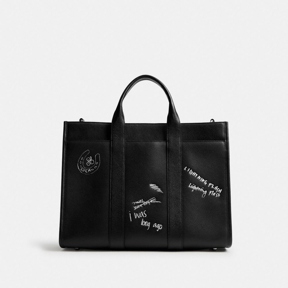 Wesley Tote With Sketch Print