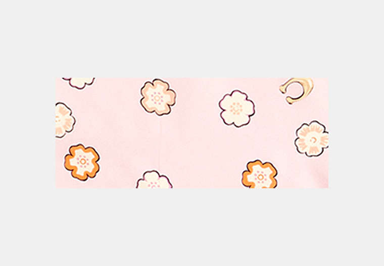 Waterfall Tea Rose Print Silk Diamond Scarf