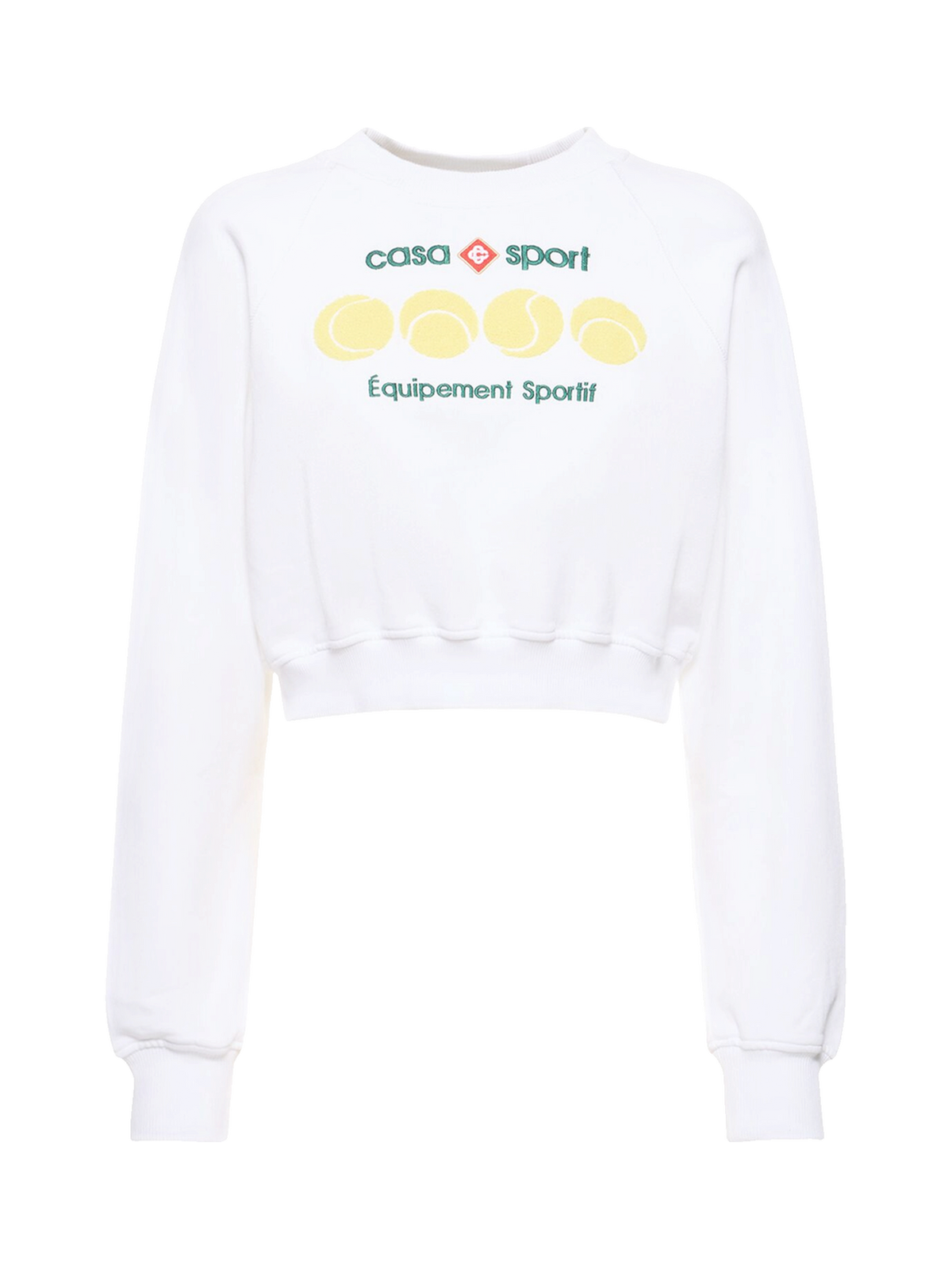 Casablanca Casa Sport cropped jersey sweatshirt