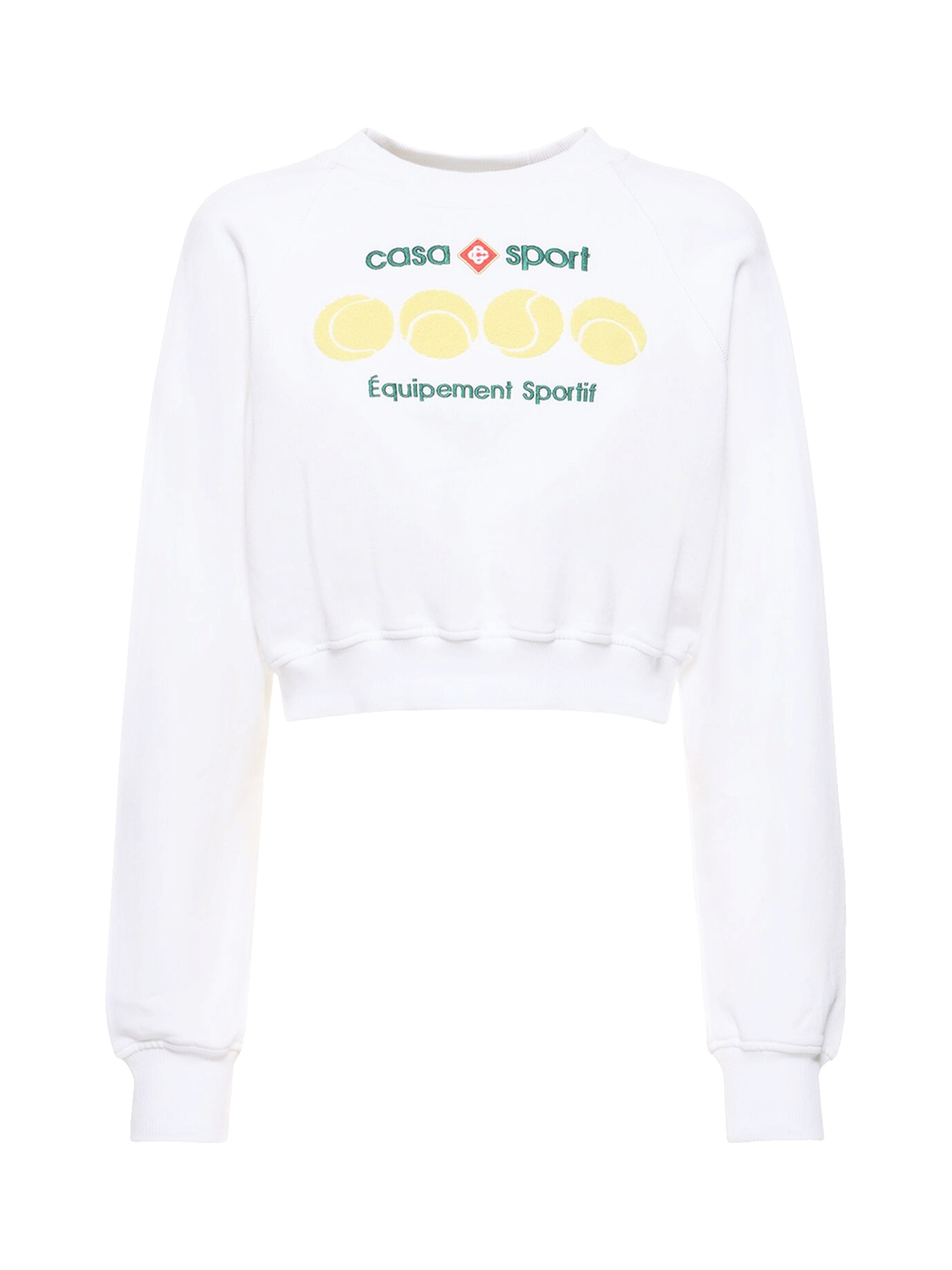 Casablanca Casa Sport cropped jersey sweatshirt