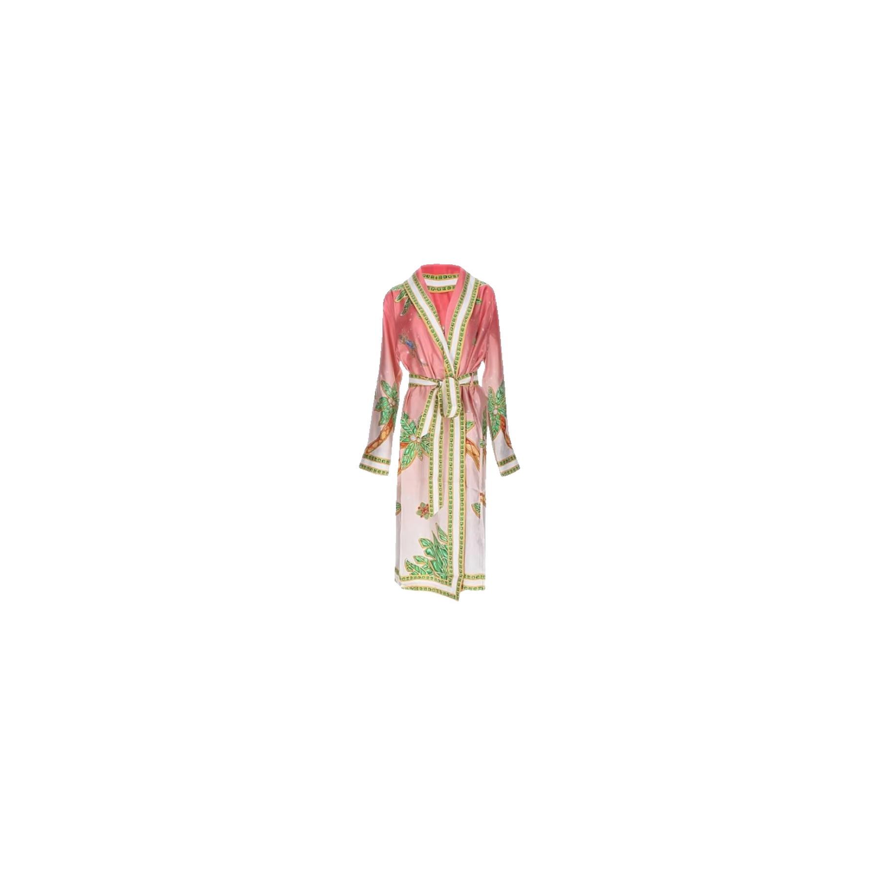 Casablanca Silk Printed Long Sleeve Robe