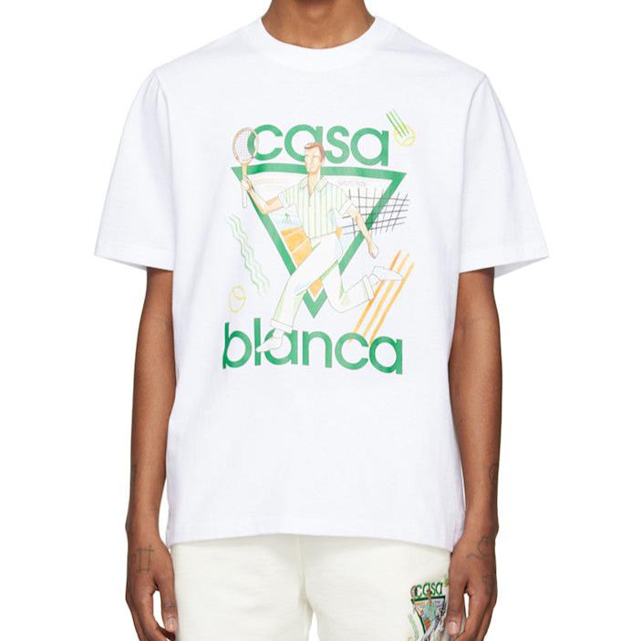 CASABLANCA CASABLANCA Exclusive White 'Le Jeu' T-Shirt - Size: M T-Shirts | Shop From The Mirage