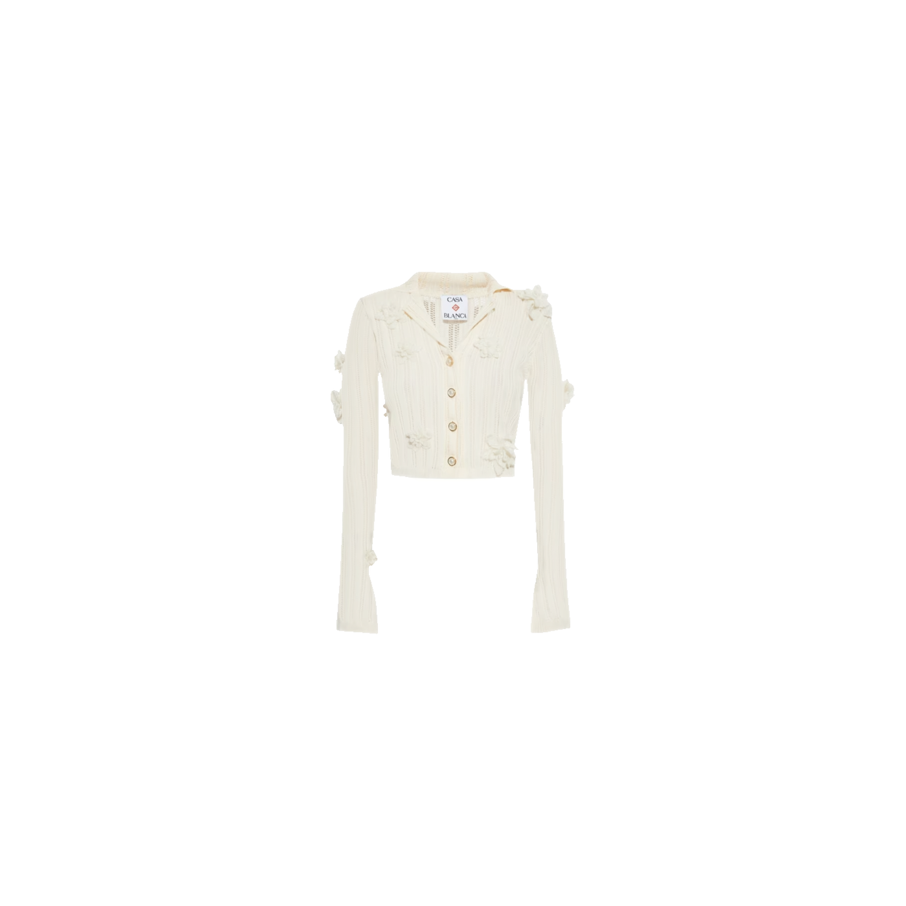 Casablanca White Cotton Shirt Stylish Design