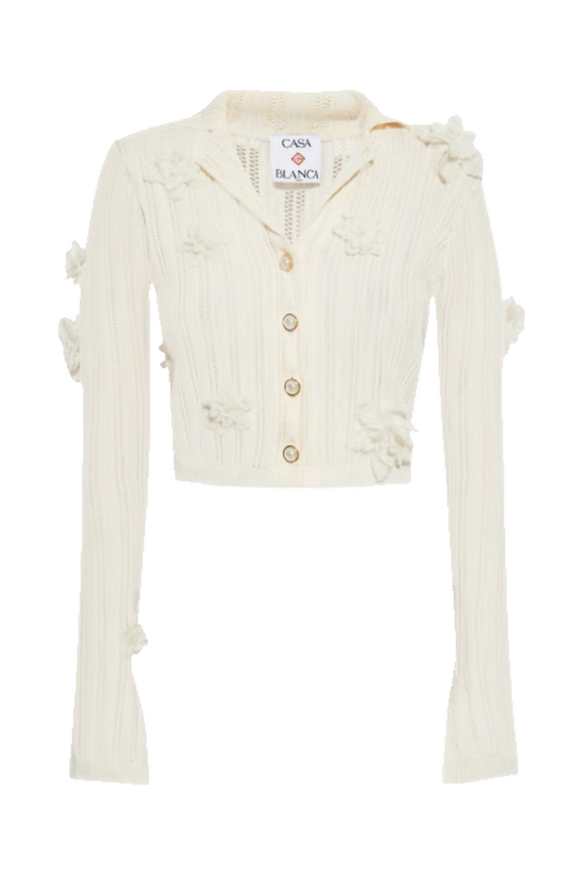 Casablanca White Cotton Shirt Stylish Design