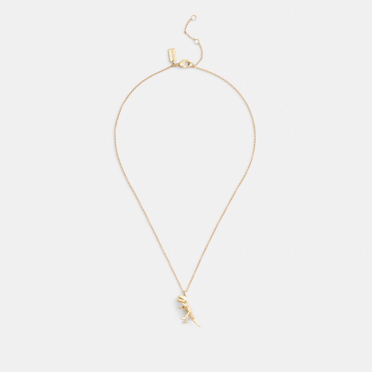 Skeletal Rexy Pendant Necklace