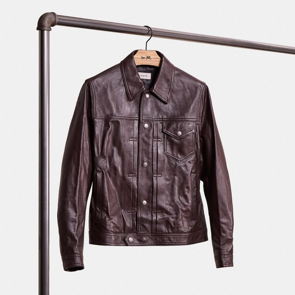 Restored Leather Trucker