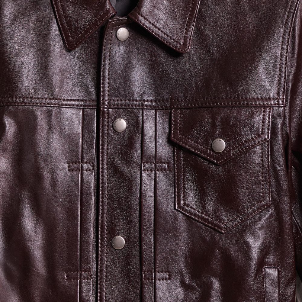 Restored Leather Trucker