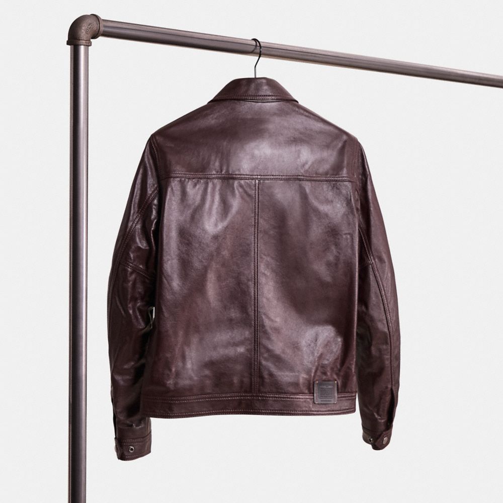 Restored Leather Trucker