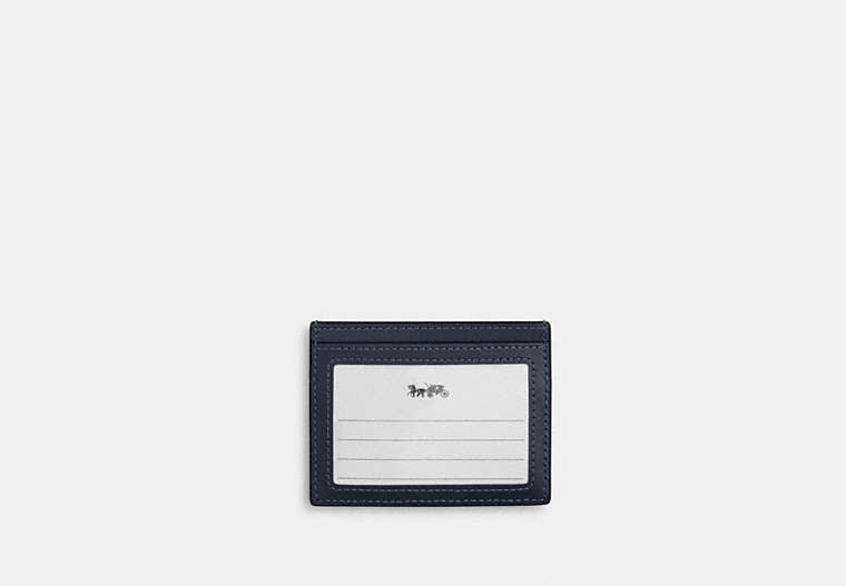 Slim Id Card Case In Regenerative Cotton With Quilting
